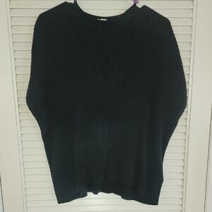 Everlane Organic Cotton Oversized Ribbed Sweater – Black – Size S